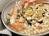 Risotto con scampi al balsamico