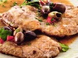 Scaloppine con acciughe e olive