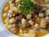 Zuppa di funghi e patate