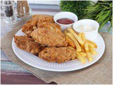 Ali di pollo fritte