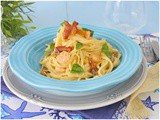 Carbonara di gamberi