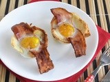 Cestini di uova e bacon