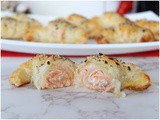 Cornetti salati con salmone