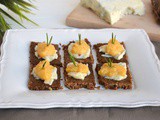 Crostini con zucca e gorgonzola