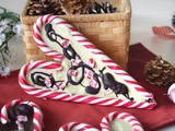 Cuori di candy cane al cioccolato