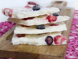 Frozen yogurt bark