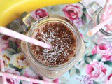 Frullato di banana e cocco