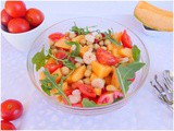 Insalata di ceci gamberi e melone