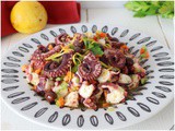 Insalata di polpo con verdure