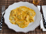 Maltagliati con crema di zucca e gorgonzola