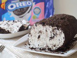 Oreo ice cream roll