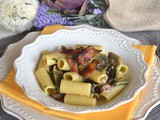 Pasta con carciofi guanciale e pecorino