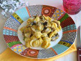 Pasta con zucca e funghi