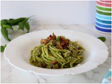 Pasta pesto e salsiccia