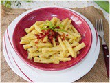 Pasta porri e speck