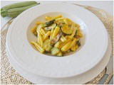 Pasta zucchine e zafferano