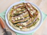 Pizza bacon zucchine e provola