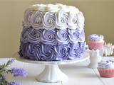 Purple rose cake