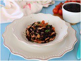 Riso venere con salmone