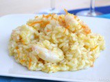 Risotto agli agrumi e gamberi