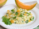 Risotto al melone e rucola