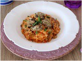 Risotto al pomodoro con funghi