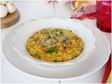 Risotto alla zucca con funghi e taleggio