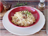 Risotto mele e speck