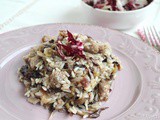 Risotto radicchio e salsiccia