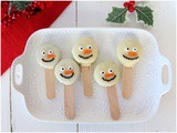 Snowman Oreo pops