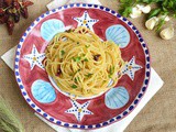 Spaghetti aglio olio e peperoncino