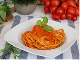 Spaghetti al pomodoro emulsionato