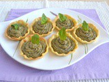 Tartellette con crema di melanzane