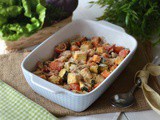 Tofu con verdure al forno