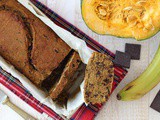 Banana bread vegan con zucca e cioccolato fondente | Ricetta light senza glutine