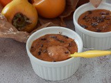 Budino di cachi e cacao fit | ricetta proteica vegan