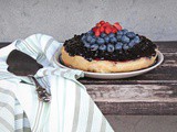Cheesecake vegan (cotta) con yogurt e frutti di bosco | Healthy baked cheesecake