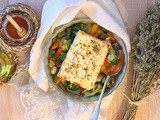 Feta al forno con verdure e miele