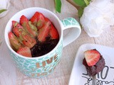 Mug cake fit al cacao senza glutine | Torta in tazza al microonde senza uova proteica