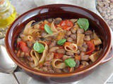 Pasta e fagioli freschi estiva