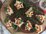 Pizzette veloci con hummus, zucca e melagrana | Antipasto di Natale e capodanno