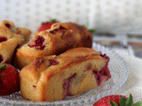 Plumcake soffici ricotta e fragole | Mini strawberry cakes