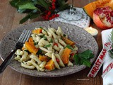 Primo piatto per Natale e Vigilia | Spätzle con crema di carciofi, zucca e melagrana