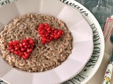 Risotto alla melagrana con tahin | Pomegranate risotto {vegan recipe}