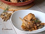 Coniglio ai funghi in salsa di soia