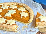 Crostata di zucca e mele  in pasta frolla all'olio