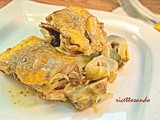 Faraona con spezie e carciofi