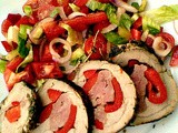 Filetto di maiale grigliato su pietra
