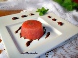 Gelee alle fragole su ganache fondente