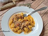 Gnocchi di zucca e ragù di pollo